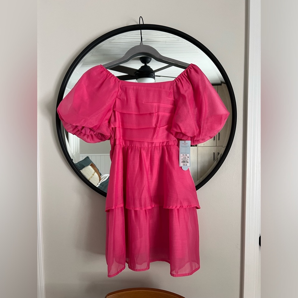Kids Pink dress - Size: XL (14)